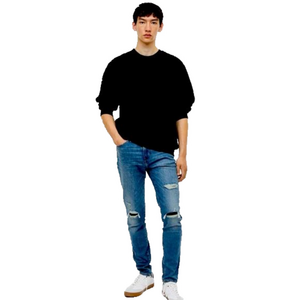 H&M skinny distressed ripped Jeans size 33 button fly